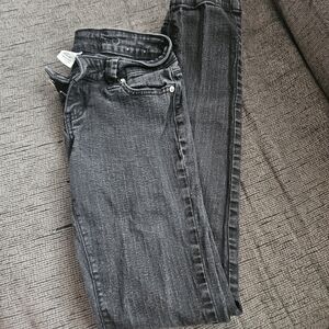 Blue Asphalt Women's Skinny Jeans in Washed Black